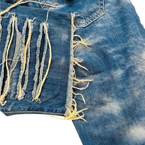 Robin’s Jean Distressed Shorts | Size 42 | American Flag Pocket | Made in USA | - Picture 10 of 14